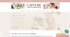 Desktop Screenshot of capture-video-productions.co.uk